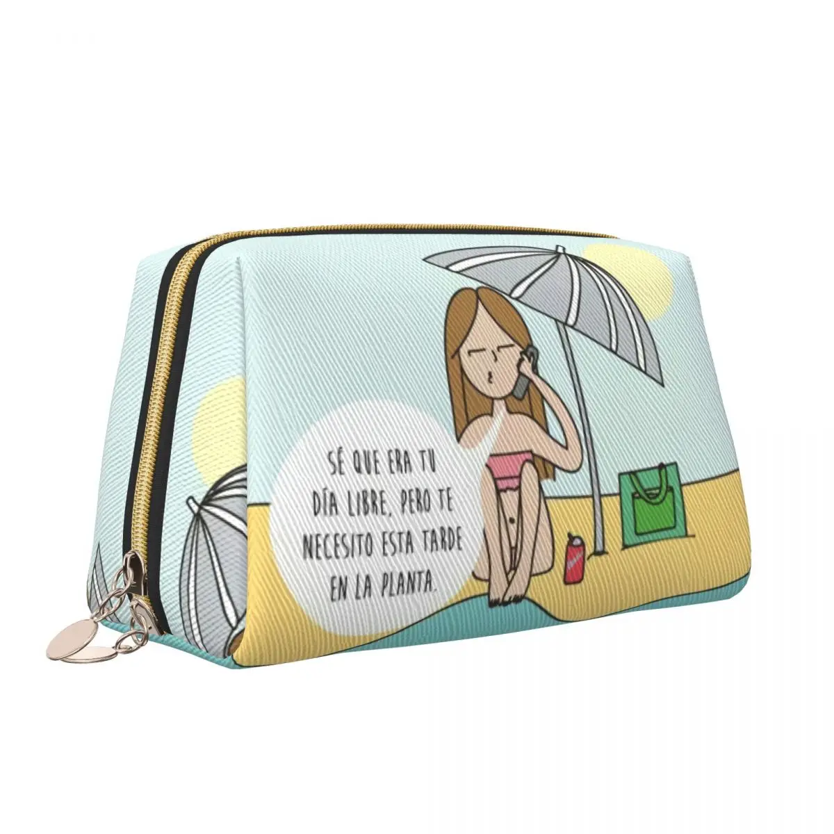 Cute Enfermera En Apuros Travel Toiletry Bag Women Doctor Nurse Cosmetic Makeup Bag Beauty Storage Dopp Kit