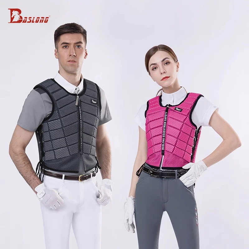 درع أمان الفروسية للبالغين من Baslong، درع الفروسية، سترة واقية لركوب الخيل في الربيع والصيف، معدات راكبي الدراجات للبالغين، سترة ركوب الخيل، سترة أمان