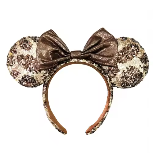 2026 Mickey Mouse Ears Headband 2025 Cinderella Rapunzel Princess Bow Minnie Ear Headwear for Adult Kids Holiday Hairband - Image 38