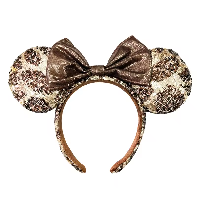 2026 Mickey Mouse Ears Headband 2025 Cinderella Rapunzel Princess Bow Minnie Ear Headwear for Adult Kids Holiday Hairband - Image 38