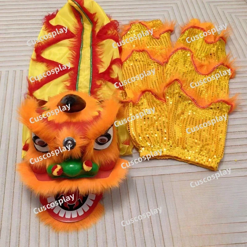 Handmade Student Lion Dance Children\'s Lion Dance Set Outfit Dress Chinese Spring Day Traditional Culture Party Festivall