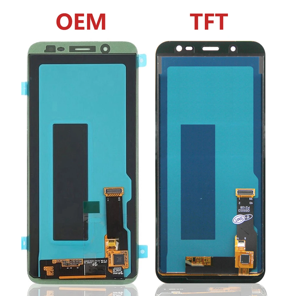 OEM 5.6 ''J6 2018 untuk Samsung diuji untuk J600 J600F J600G J600L LCD Display layar sentuh rakitan Digitizer pengganti