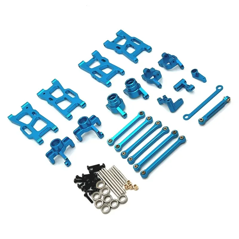 

FOR WLtoys 144016 144018 RC Remote Control Car Parts Metal Upgrade Swing Arm Tie Rod Steering Cup Kit