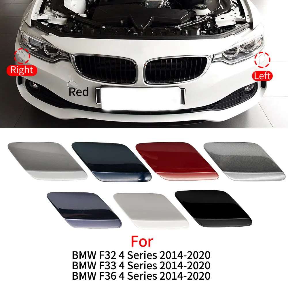 For BMW F32 F33 F36 Car Front Bumper Headlamp Headlight Cleaning Washer Nozzle Jet Cover Cap  For BMW 4 Series 420 425 430 440i