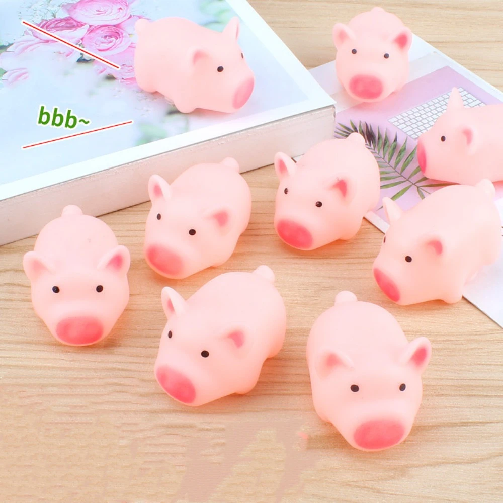 5 pièces Kawaii dessin animé cochon cochon poupée presser jouets rebond lent libération du Stress décompression poupée mignon peluche libération anxiété jouet