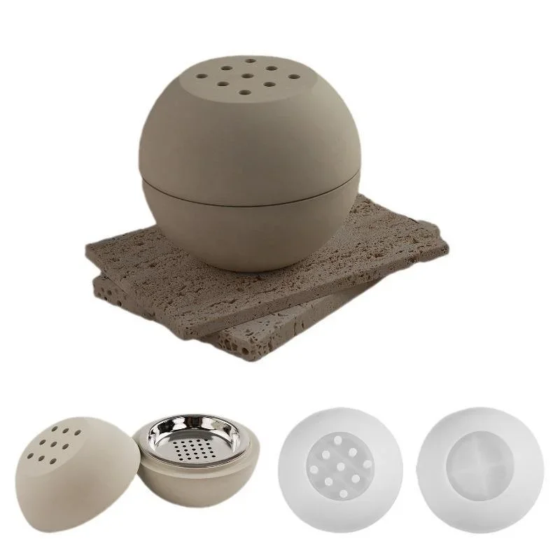 Neue Kreative DIY Sphärische Kerze Tasse Weihrauch Silikon Form Ring Aromatherapie Lagerung Mold Home Dekoration