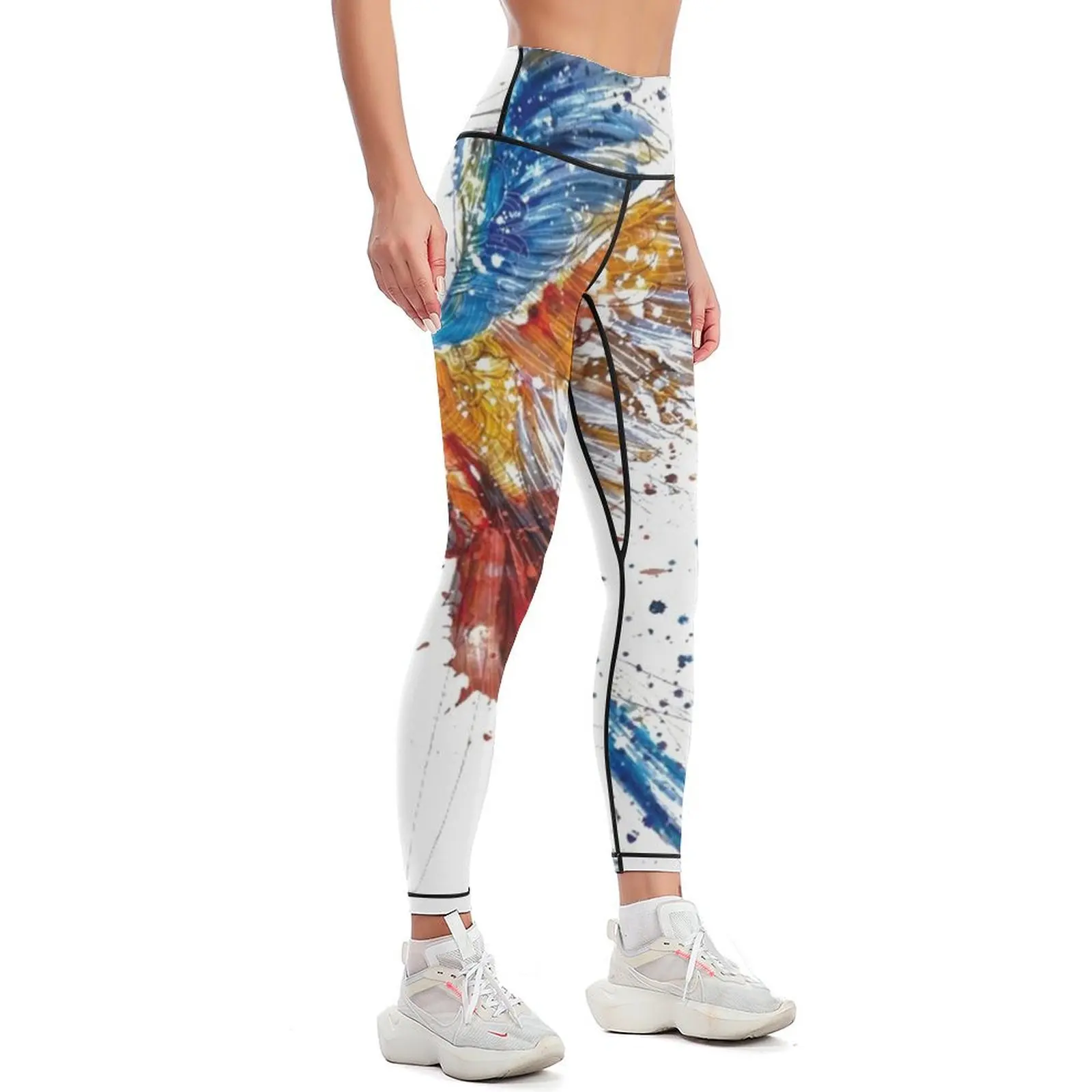 Beautiful and colorful macaw Leggings for girls workout shorts Leginsy push up Womens Leggings