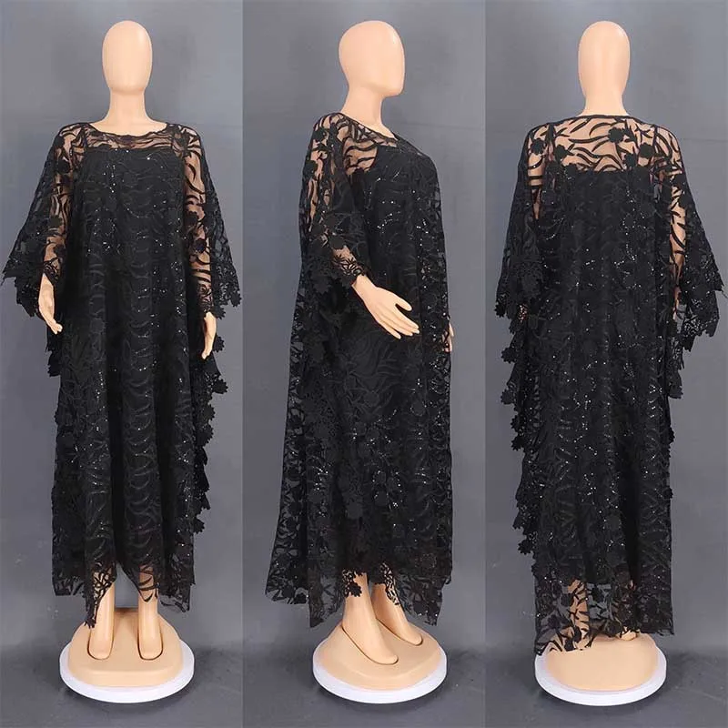 African Dresses for Women Flower Kaftan Moroccan Abaya African Dashiki Muslim Dress Arabic Robe Taditional Boubou Caftan Caftan