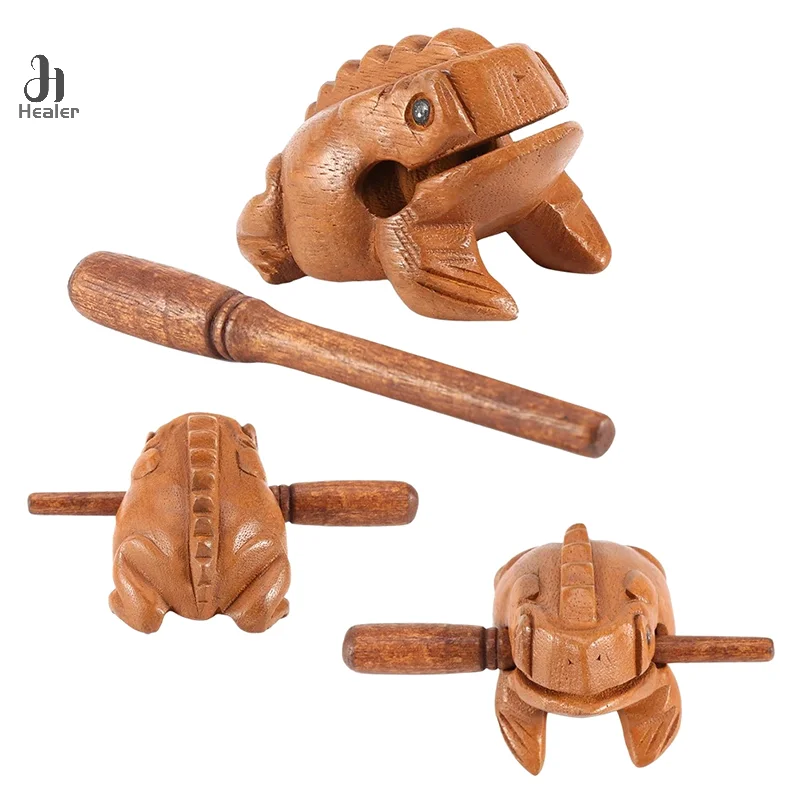 Lucky Thailand Wood Thailand Traditional Craft Wooden Lucky Croaking Musical Instrument Home Office Desk Decor Lucky Frog Crafts