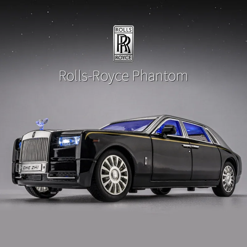 

1:24 Rolls Royce Phantom Mansory Alloy Car Diecasts & Toy Vehicles Car Model Sound and light Pull back Car Toys For Kids Gifts