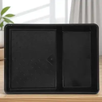 

9 Inch Universal Plastic Paint Tray Black Heavy Duty Easy Clean Roller Tray for Wall Painting Paint Pans Trays Painting