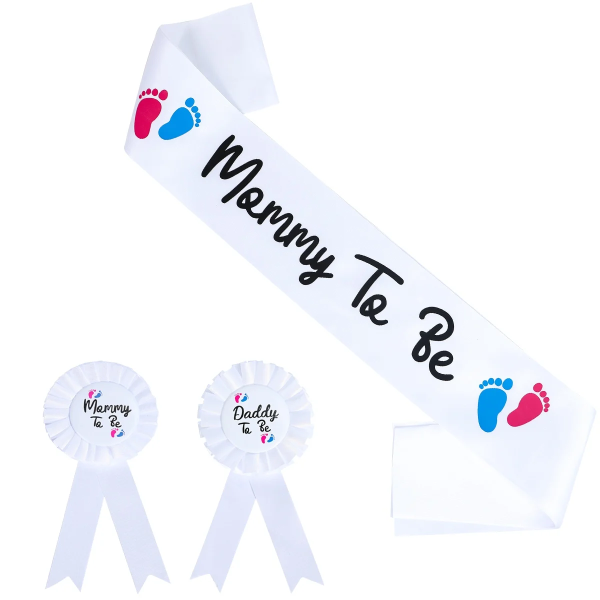 Nieuwe Feestmode Glitter Doek Bronzing Bandjes Mummie Om Te Zijn En Papa Om Ceremoniële Riem Te Zijn Om Pasgeboren Te Verwelkomen