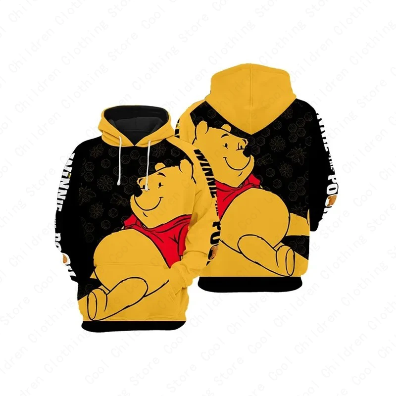 Winnie The Pooh 3D Men\'s Hoodie Disney Cartoon Hoodie Sweatshirt Clothing Men Women Kids Cartoon Graphic All Over Print Hoodie