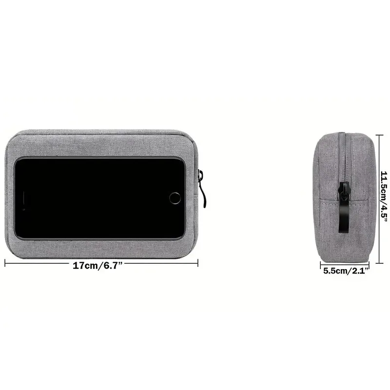 Custodia organizer portatile digitale per cuffie Borsa da viaggio per armadio Accessori con cerniera Cavo dati per caricabatterie Borsa USB