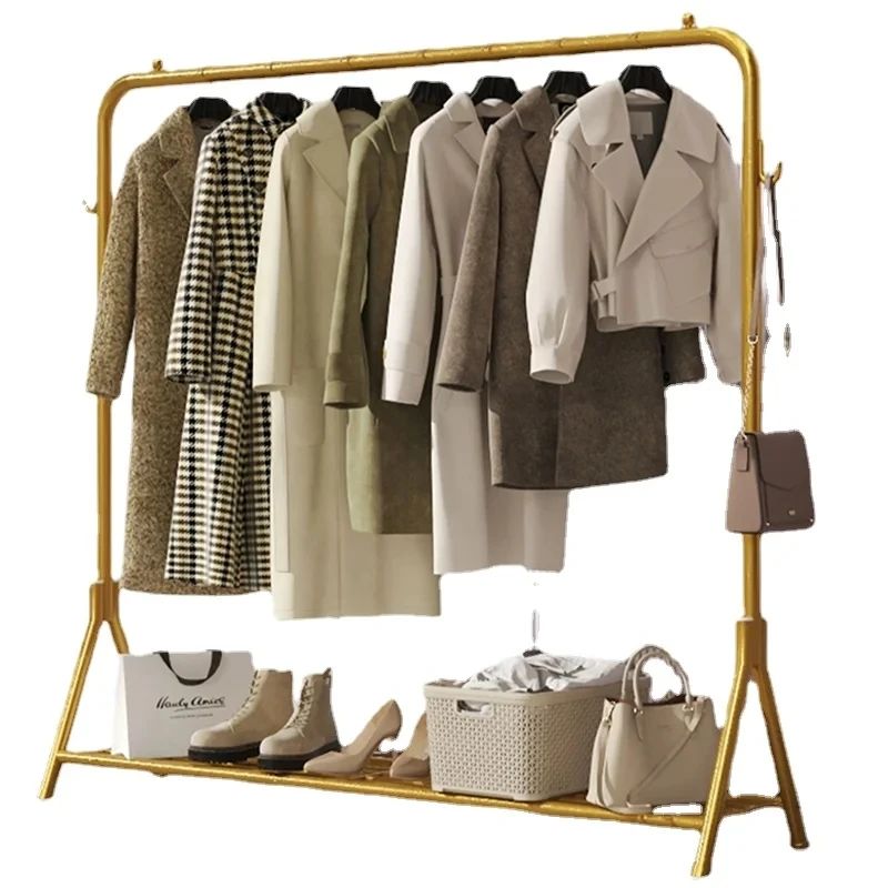 Cintre sur pied pour vestes et manteaux, rangement pour vêtements, chambre à coucher, salon, quatuor