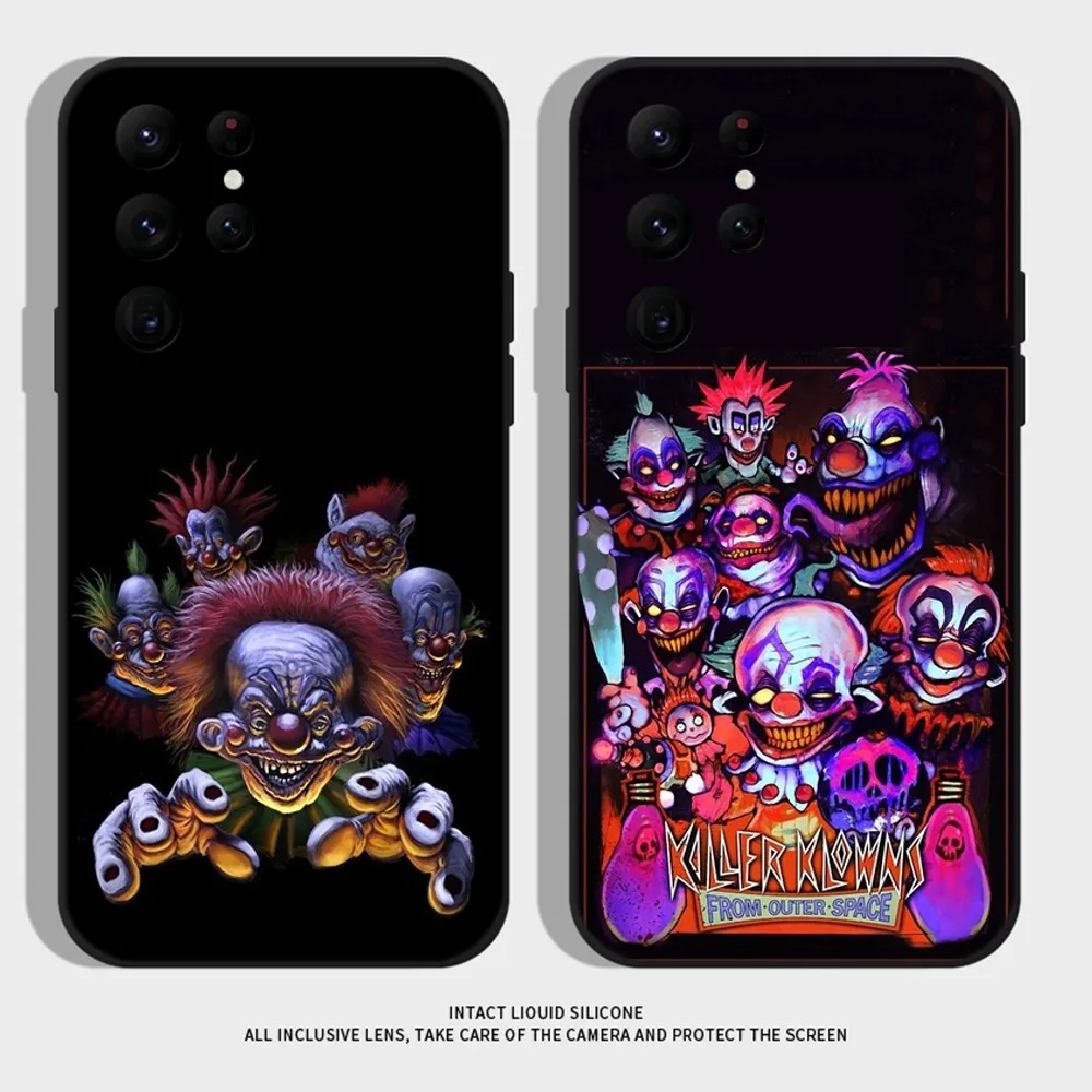 

K-Killer Klowns From Outer Space Phone Case For Samsung S24,S22 Ultra,S20,S30 plus,S22 plus,S23,S30 ultra 5G Silicone Cover