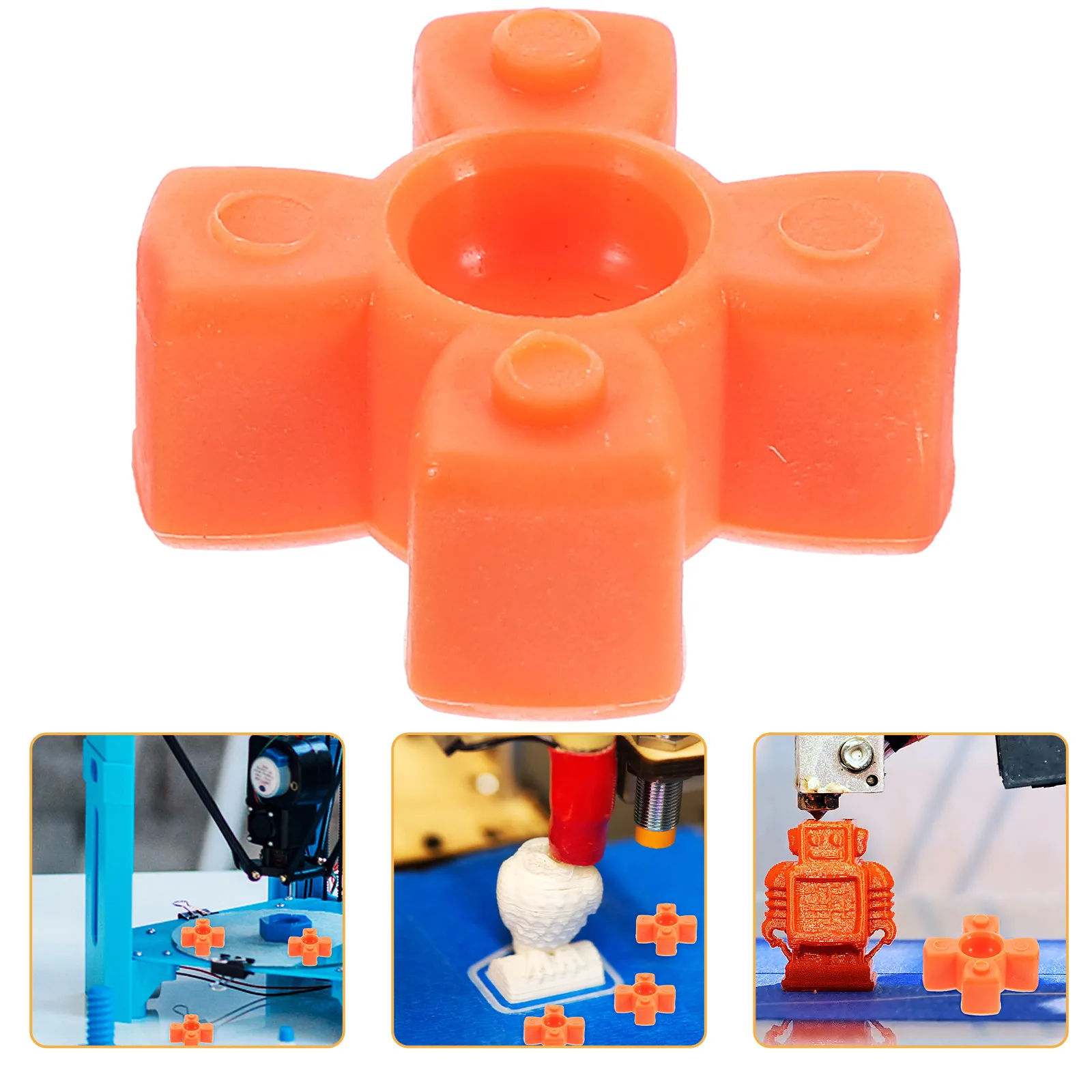 Rubber Shock Absorption Pad Flexible Jaw Coupling Mat 25Mm Plum Shape Jaw Coupling Insert for Cnc Machine Fittings Machine