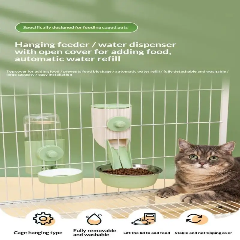 500ML Hängender Futter- und Wassernapf für Haustiere, Einfache Installation, Automatischer Futter- und Wassernapf für Tauben, Kaninchen und Kleintiere, Haustierprodukte – Detail 8