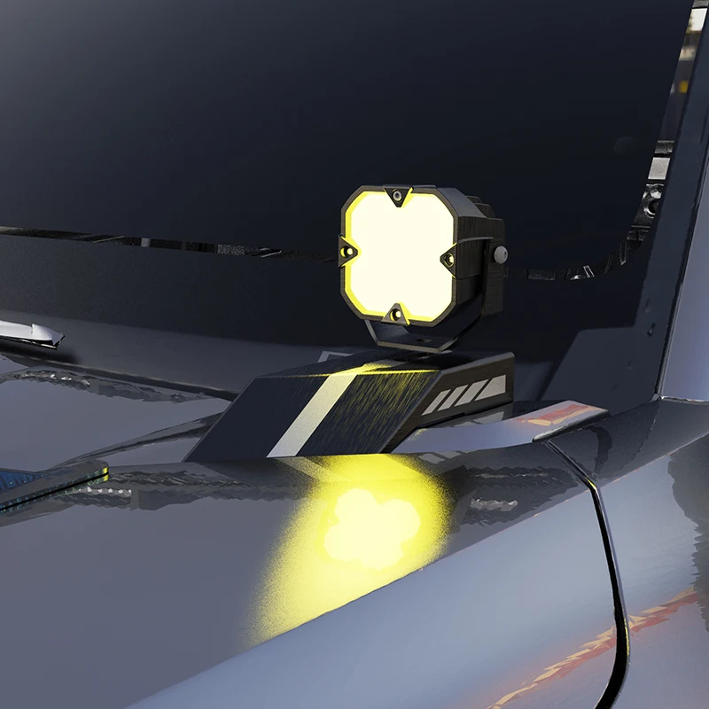 Uchwyt reflektora maski samochodowej słupka A do BYD Shark 6, dodatkowy reflektor szperacz, podstawa lampy przeciwmgielnej, modyfikowana maska, część zamienna, akcesoria.