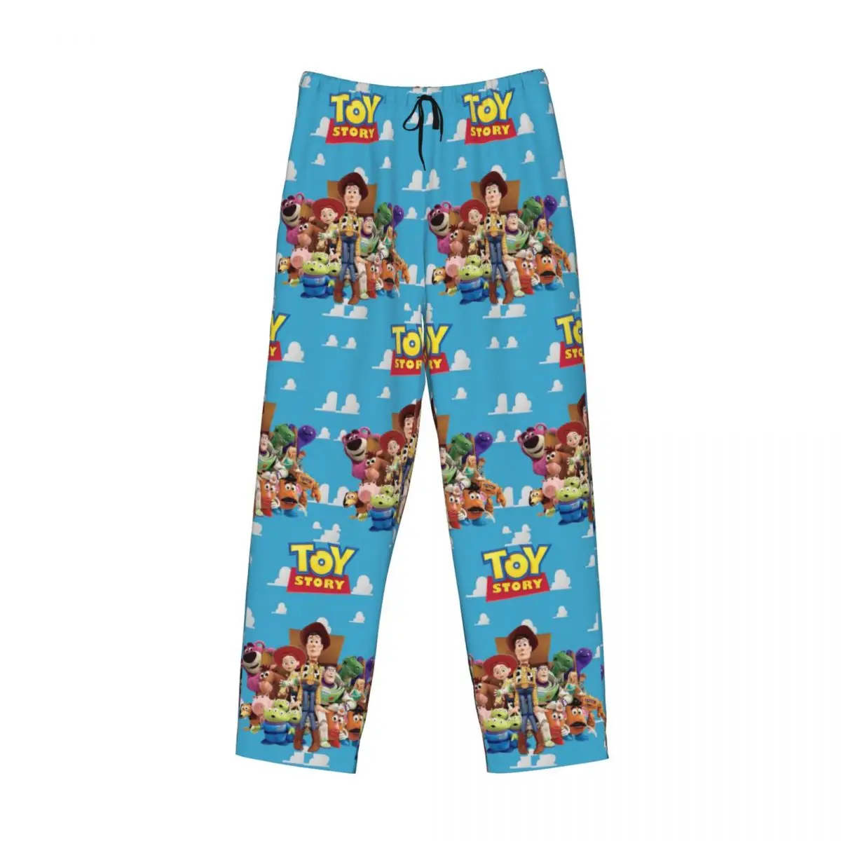 Pantaloni del pigiama modello Toy Story Kawaii stampati personalizzati Pantaloni da notte per il sonno caldo comico da uomo con tasche