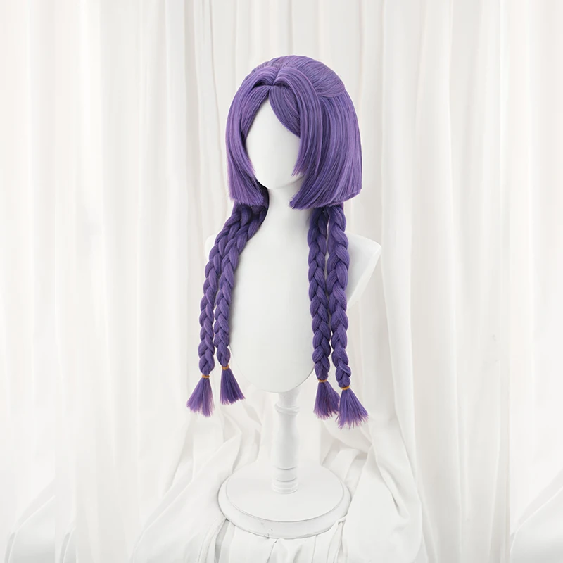 ROLECOS Spiel LOL The Unbroken Faith Yunara Cosplay Perücke 60 cm Lila Farbe Frauen Perücken Hitzebeständige Synthetische Haar