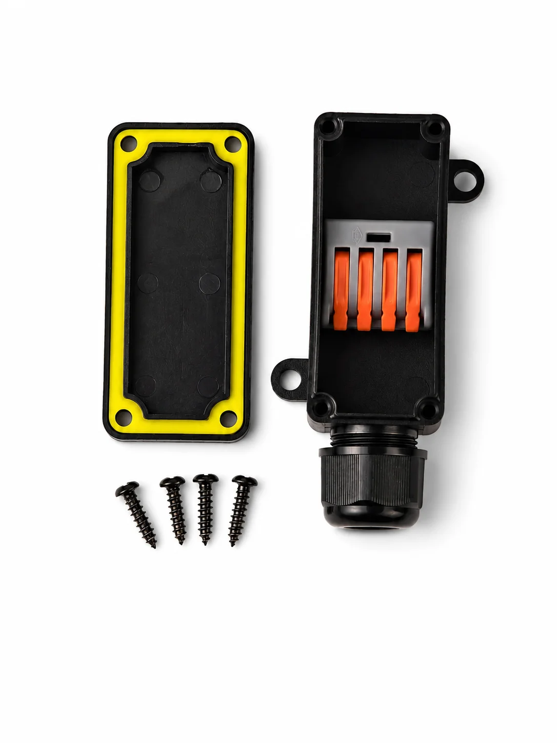 IP68 Waterproof Inline Junction Box 3 Pole Electrical Cable Connector Lever Terminal 32A 12-28AWG Outdoor Lighting Cable Splice image 5