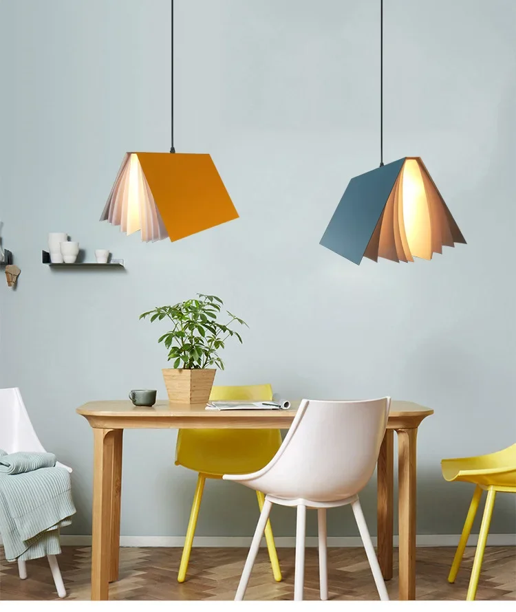 

Makalon Creative Book Modeling chandelier library book bar Bookstore decorative individual art simple Chandelier