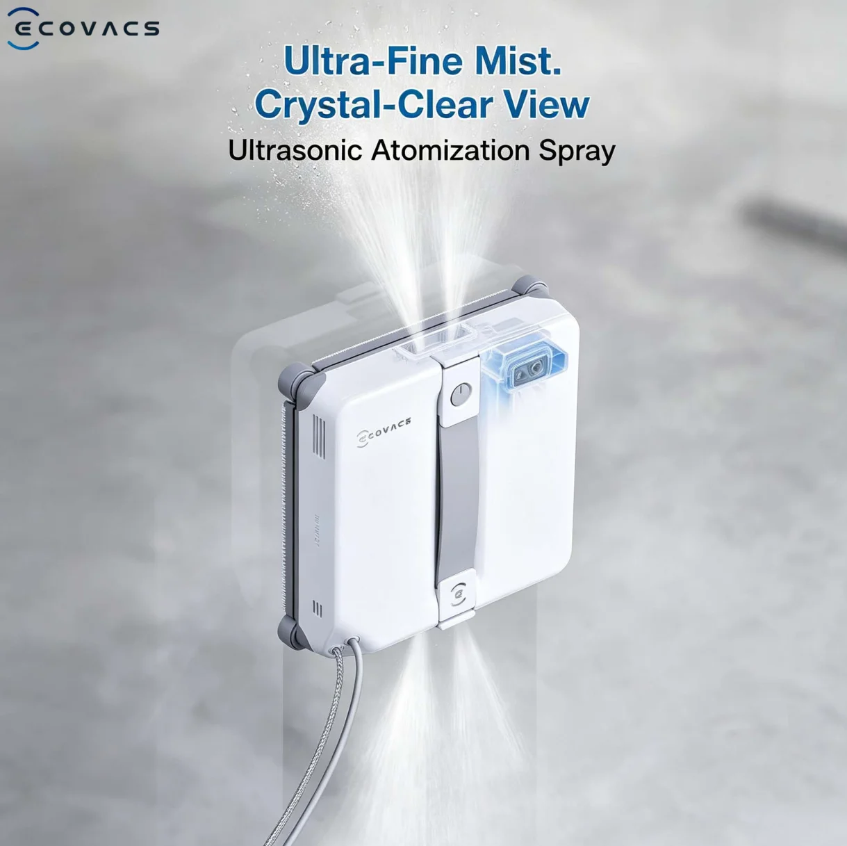 Hot Sales ECOVACS WINBOT MINI2 Window Cleaning Robot with 5 Smart Cleaning 8000pa Modes for Household Garage Use