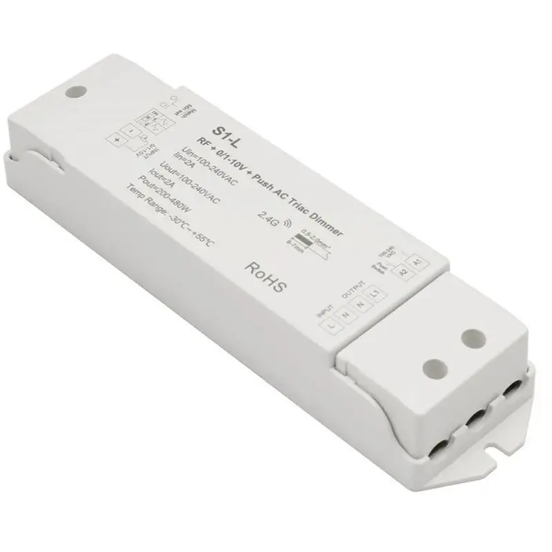 [newa08r】-ac-triac-dimmer-push-switch-dimming-24g-rf-remote-for-0-1-10v-for-single-color-dimmable-led-lamps