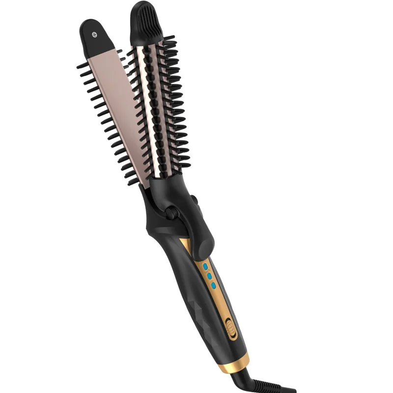 Flat Iron And Curling Iron Two‑In‑One Professional Curler High‑Quality Women's Electric Curler Portable Curling Rod 6