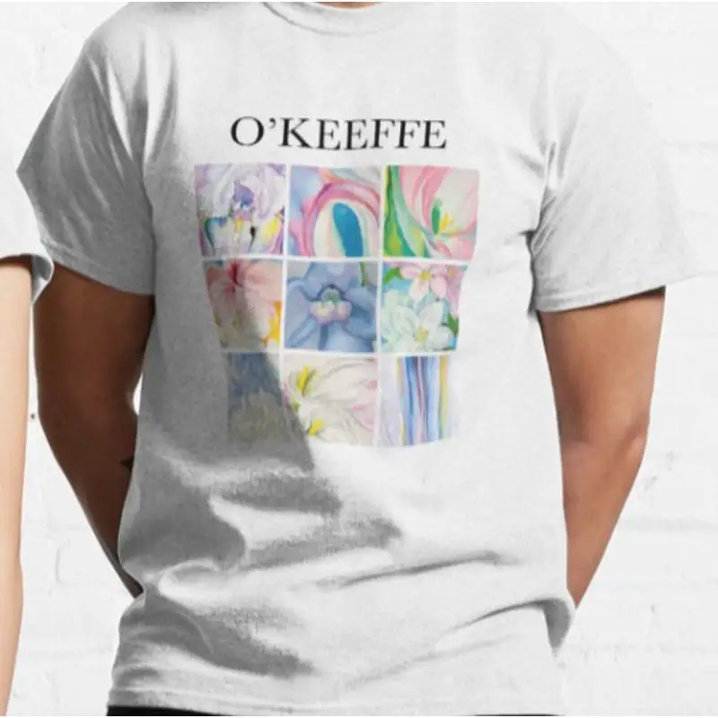 

Футболка с коллажем O Keeffe Art Painting 100, качество премиум-класса
