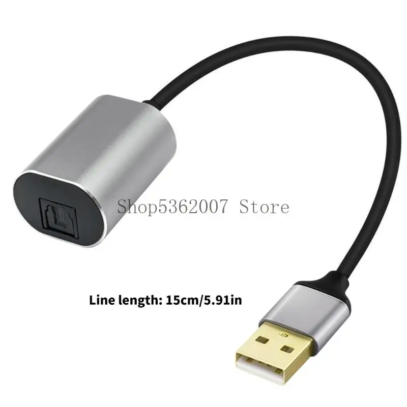 USB A TO Sound Adapter USB A ke SPDIF Konektor Konverter Digital Wanita untuk Komputer Laptop Home Theatre Accessories 40JB
