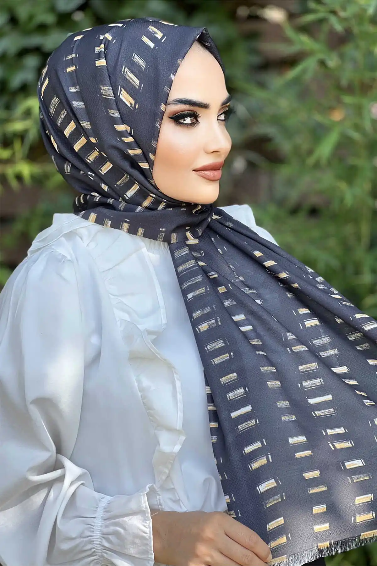 Women's Cotton Print Shawl Scarf Modern Islamic Muslim Women 'S Head Scarf Hijab for Women Islamic Hijab scarf Turbans Bayan