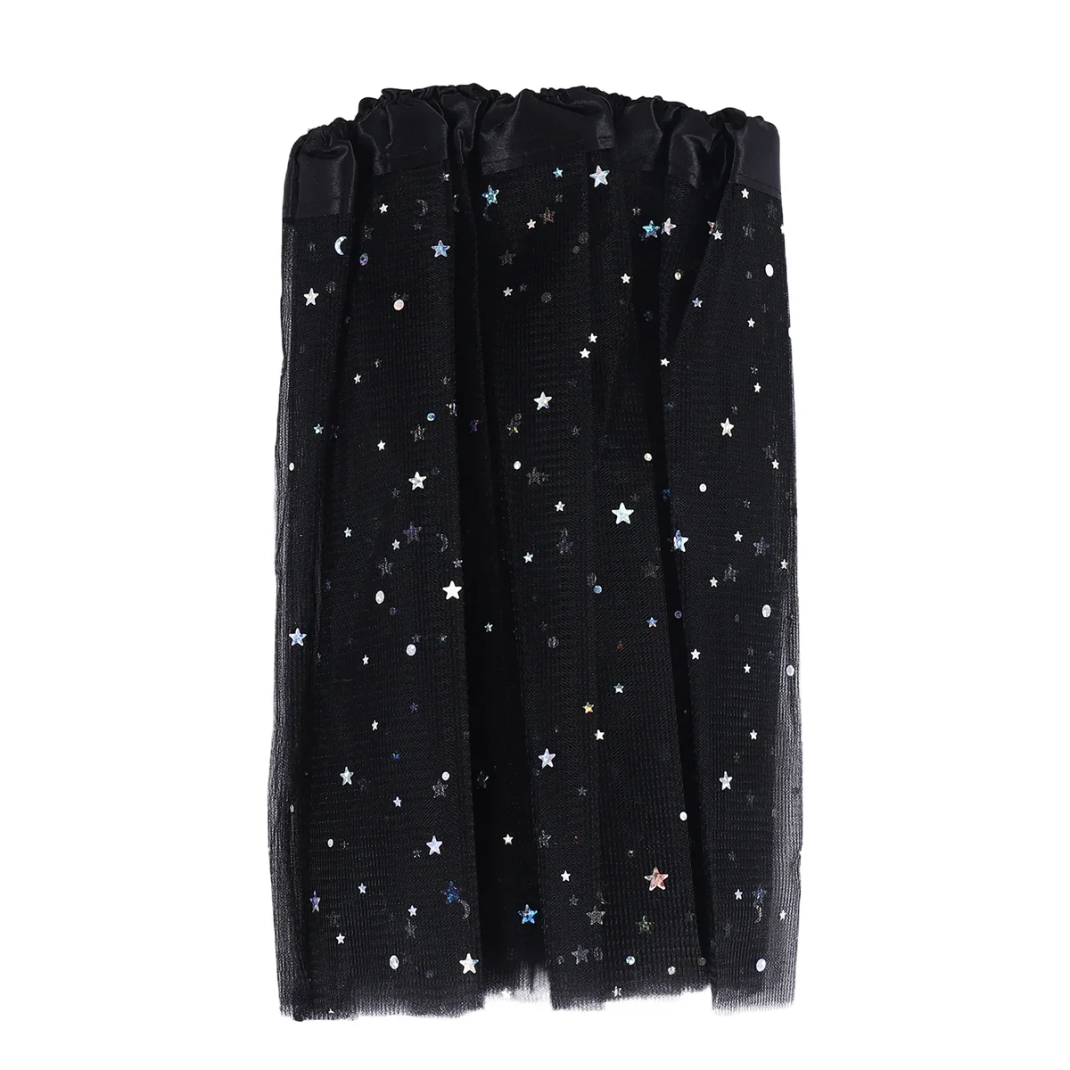 AOAO-ملابس الفتيات الصغيرات الذكية نجوم الترتر ثوب نسائي رقص الباليه توتو تنورة سوداء #3