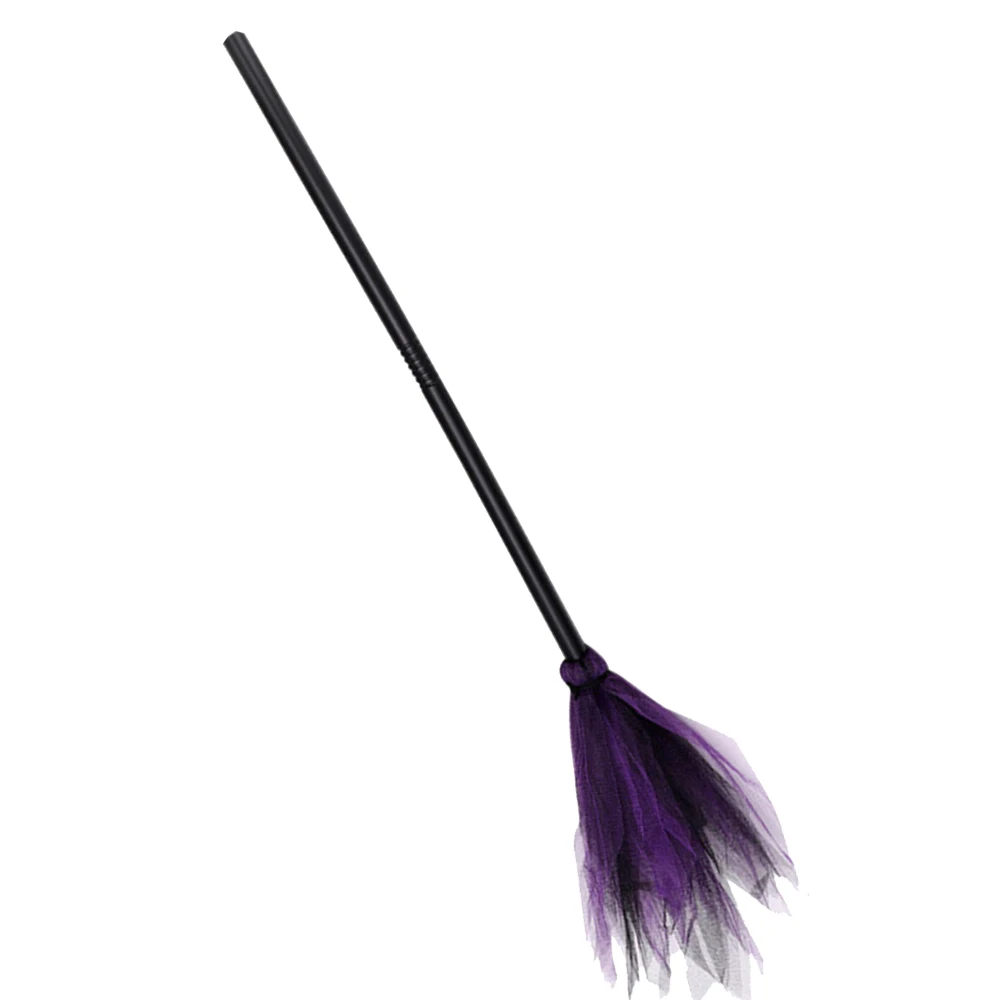 Halloween Witch Cosplay Props Black Magic Hats Flying Broomstick Decorations Halloween Party Masquerade Surprise