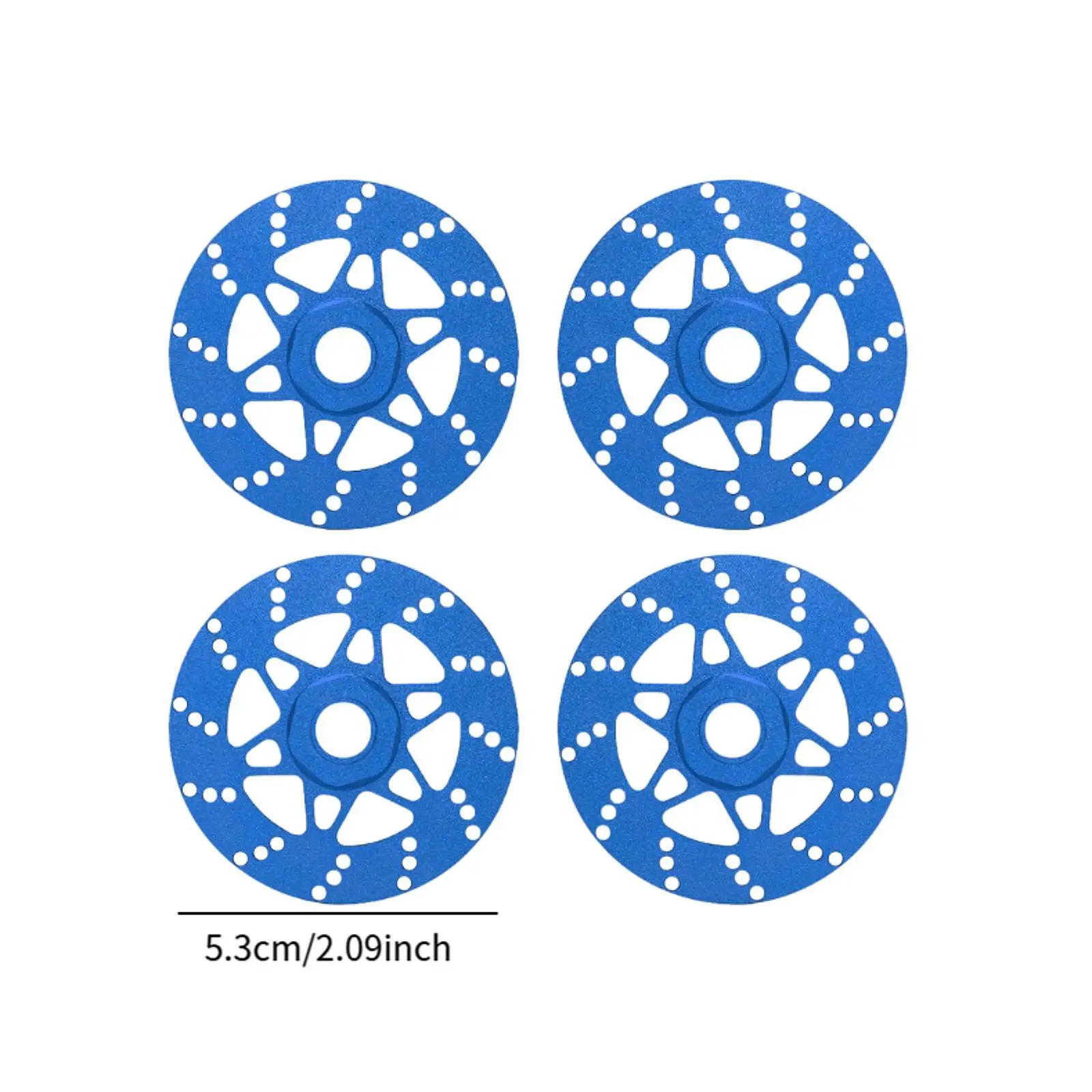 Disque de frein de remplacement pour roue RC, décoration pour bricolage, mise à niveau modifiée, accessoire 1:7, 1:8, camion RC, modèle de passe-temps, 4 pièces