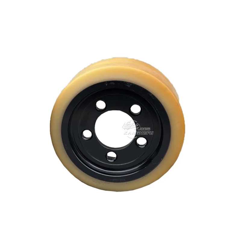 Applicable To Linde 131, 132, 133 Model Forklift Parts - 254x1005 Hole Polyurethane Drive Wheels - 0009904612