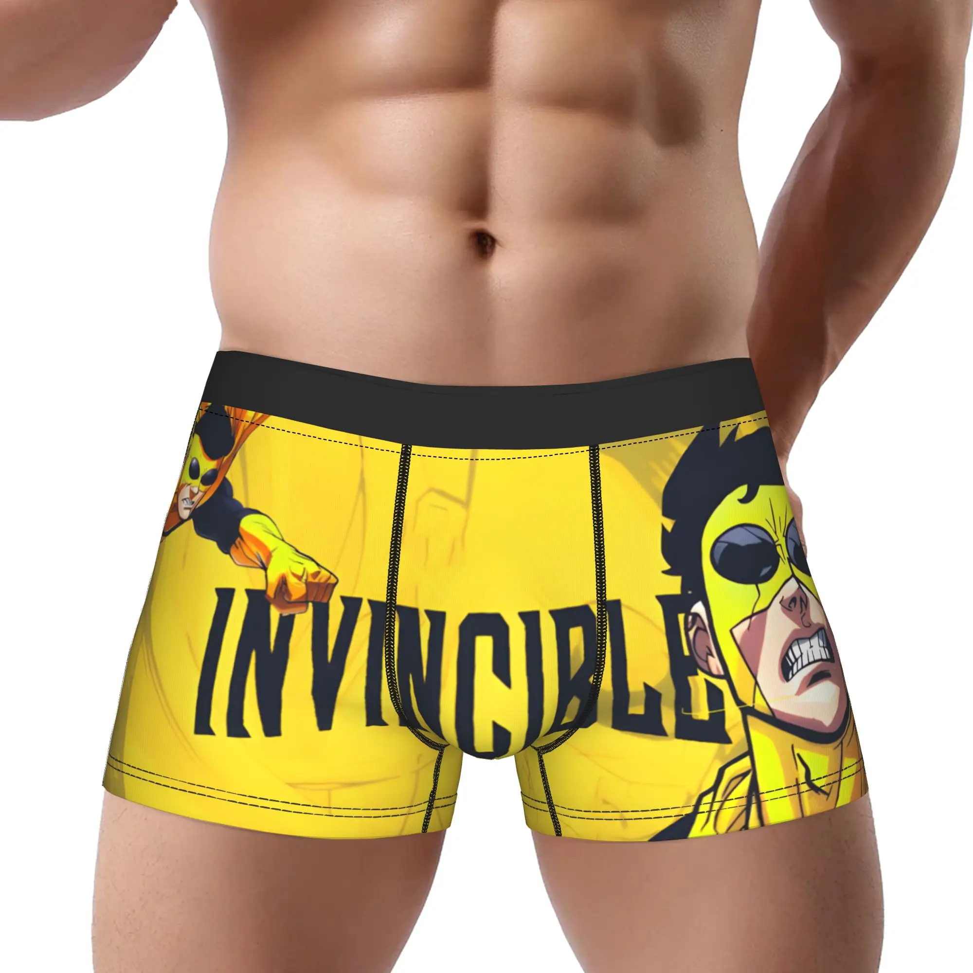 1piece Alien Hero I-Invincible Comic Underpants Breathbale Panties Man Underwear Print Shorts