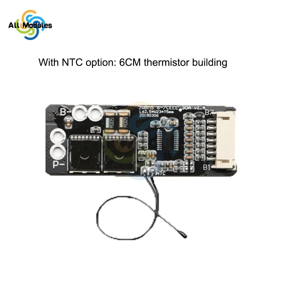 6S 30A/7S 30A/6S 50A/7S 50A BMS Board with NTC for  3.7V Ternary Lithium Battery Protection Board/BMS 7S/BMS 6S Board