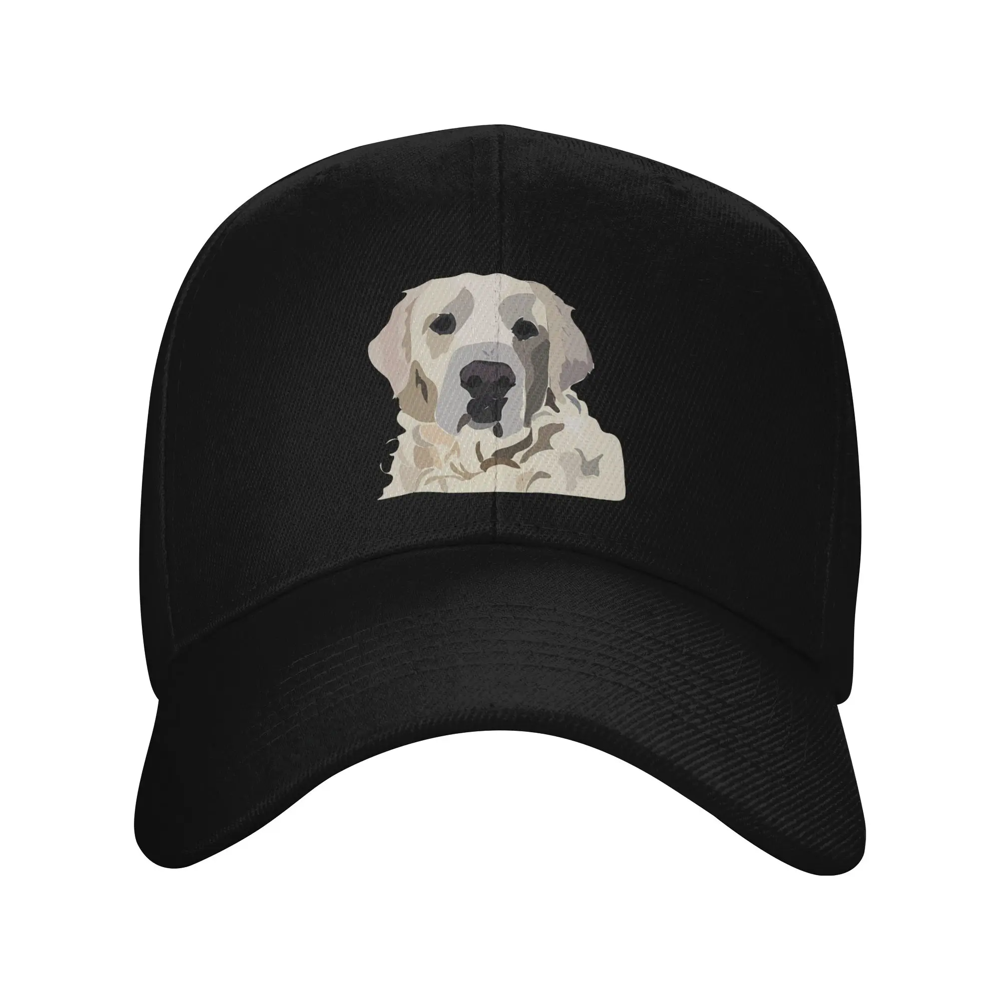 English Cream Golden Retriever Trendy Baseball Cap Outdoor Workout Sturdy Brim Baseball Cap