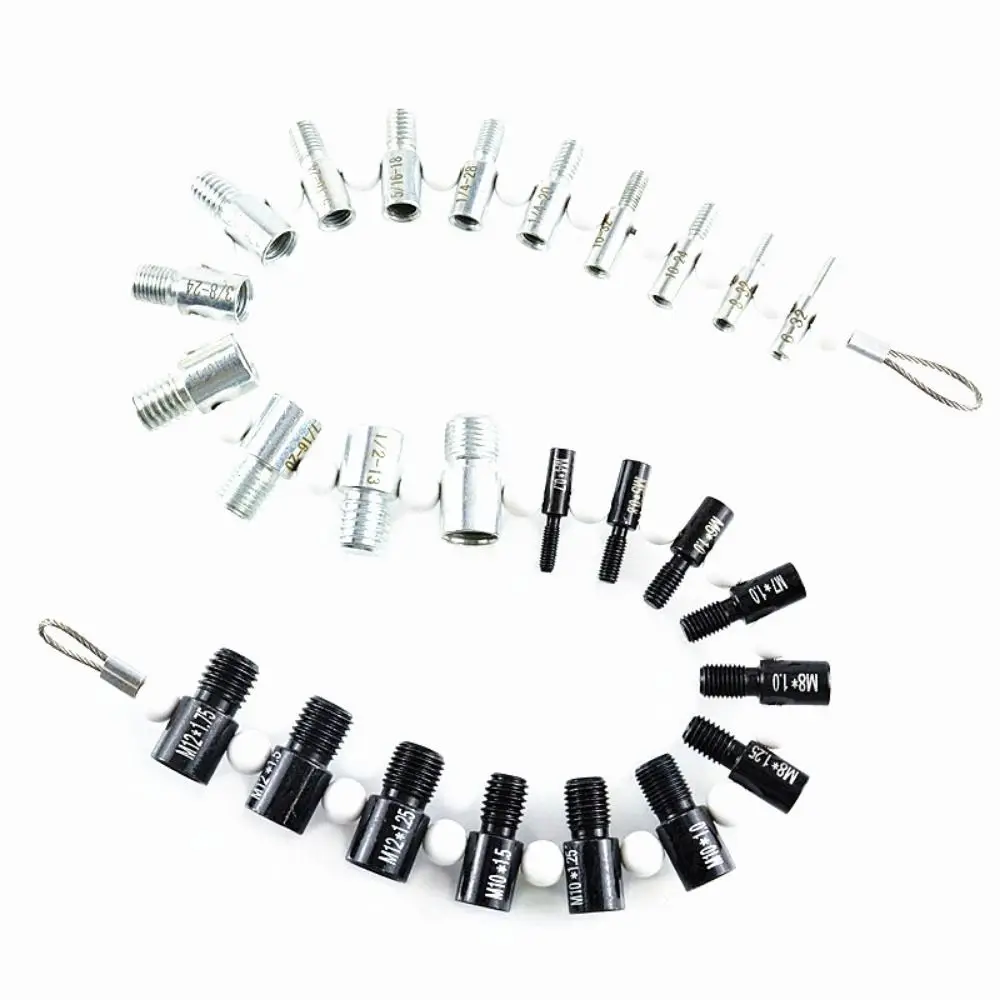 

26Pcs Nut and Bolt Thread Checker Set Precise Universal Thread Checker Inch and Metric Size Lightweight Thread Measuring Tools