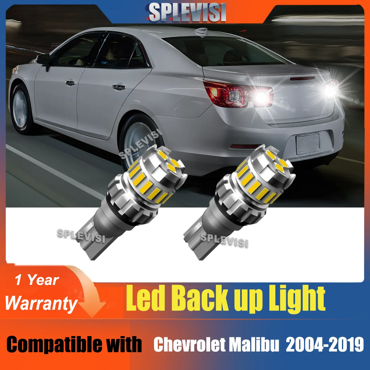 2x T15 Reverse Backup Light 6000K Xenon White For Chevrolet Epica Blazer HHR Bolt EV Trax Impala Trailblazer City Express Spark