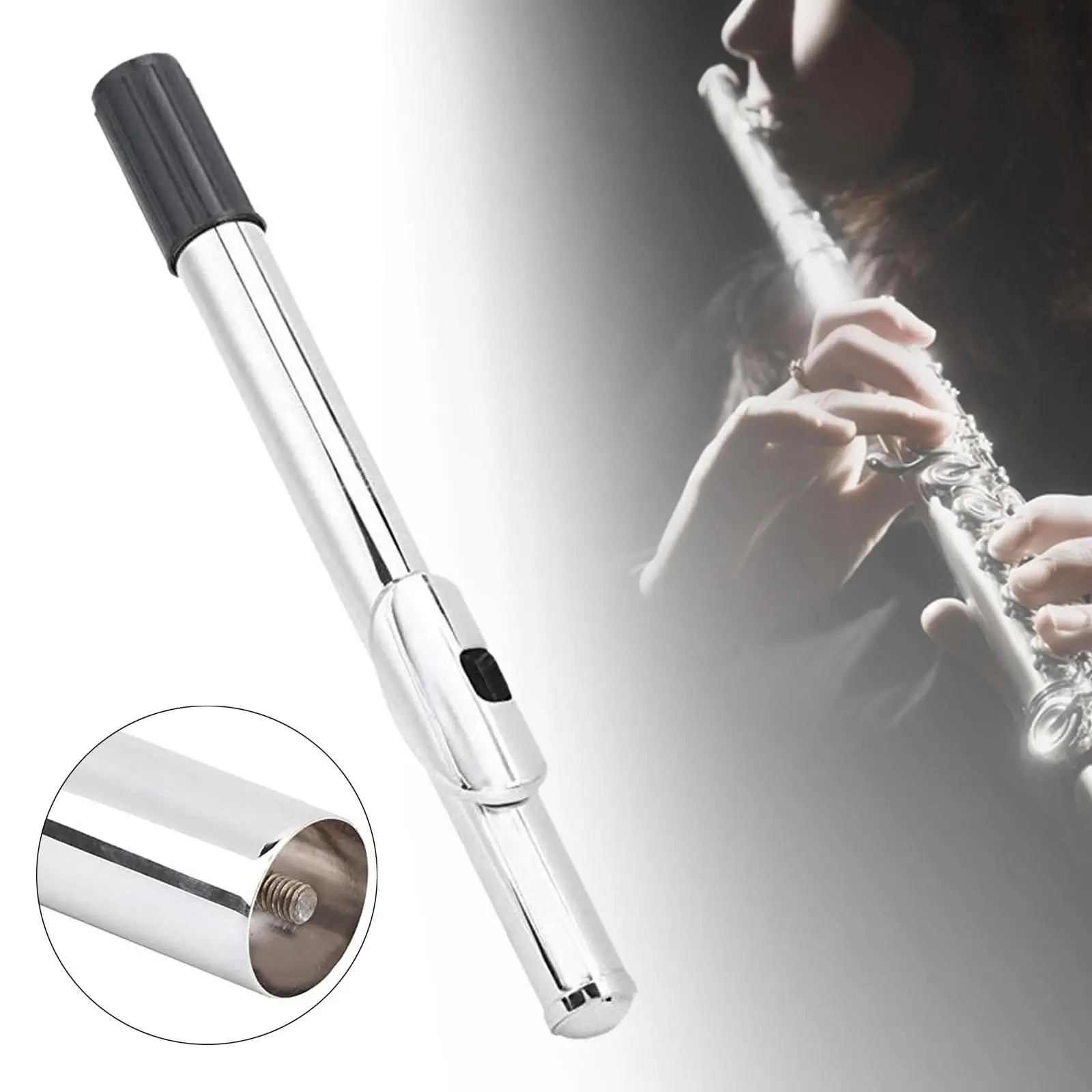 

Flute Head Joint Metal for 16 Hole 17 Hole Flute Accessory for Orchestra