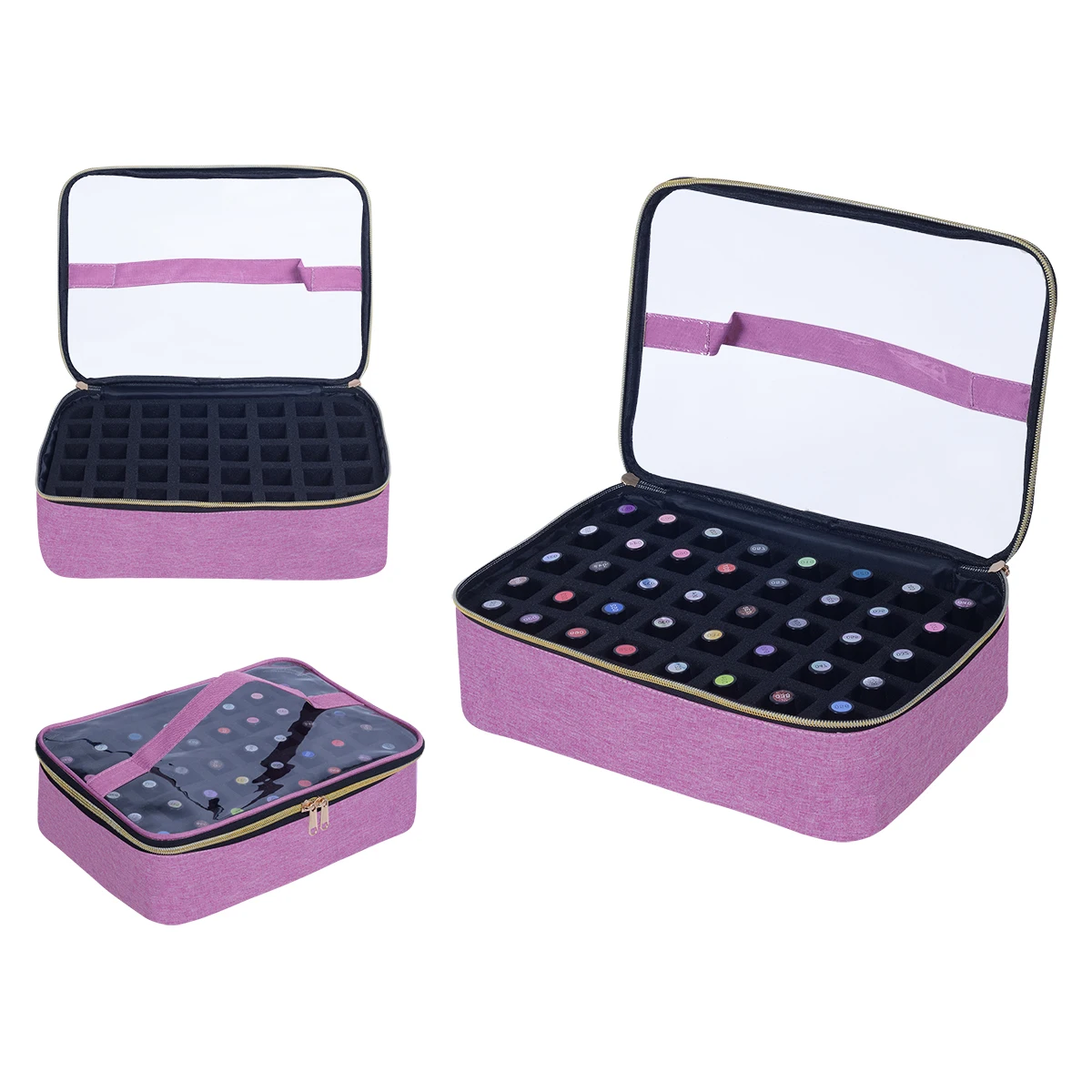 

Органайзер для лака для ногтей UOZL на 40 бутылок со съемными отделениями, предназначенный для хранения сверл и лака для ногтей.