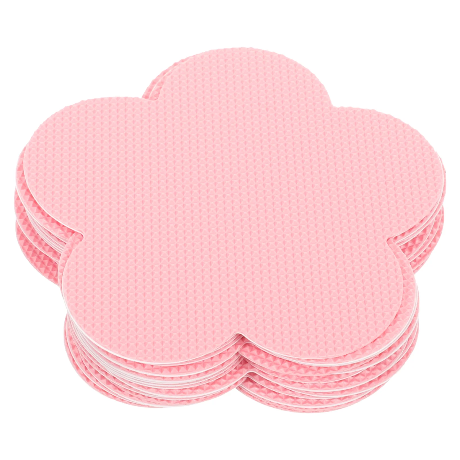 12 Pcs Bathtub Non Slip Stickers Bathroom Anti-slip Floral for Water Proof Non-slip The Pink