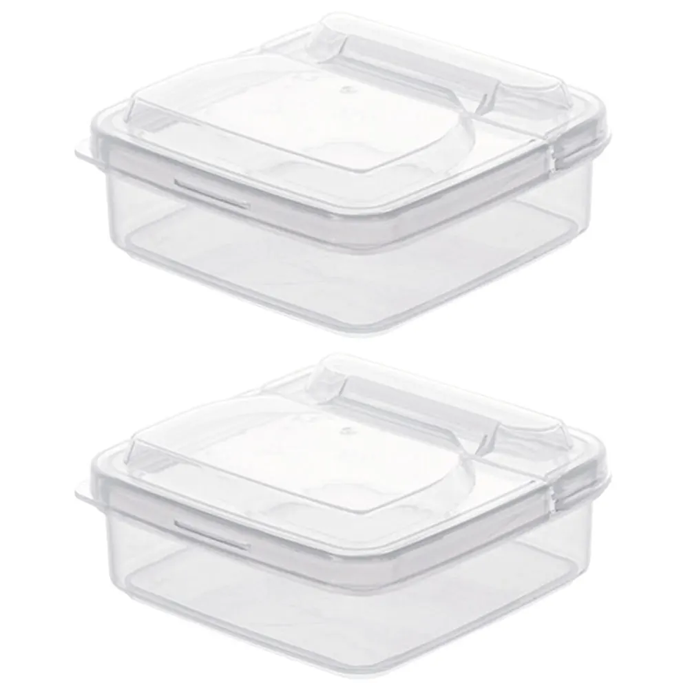 

2Pcs CheeseStorageContainers HealthyMaterial FoodPreservationBoxes KitchenSupplies FridgeStorage HouseholdButterCases