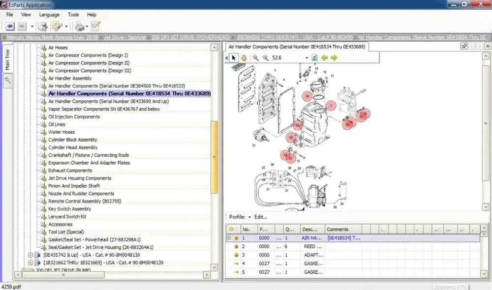 EPC-SOFTWARE Mercury Marine EU+NA [2025] كتالوج قطع الغيار VMWARE DVD