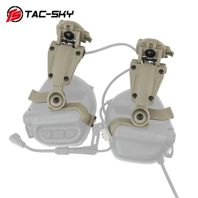 Imagem -05 - Adaptador de Trilho de Arco para Capacete Tático ts Tac-sky Compatível com Fone de Ouvido Civil Earmor M32-mod3m32h-mod3 para Capacetes de Trilho de Arco