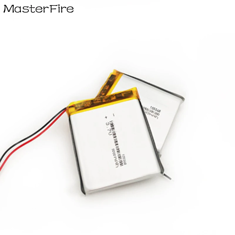 2-10 SZTUK 105568 3.7V 5000mah Akumulator Litowo-Polimerowy do Power Banku, Konsoli do Gier, E-Booka, Laptopa, Tabletu PC, MID PAD