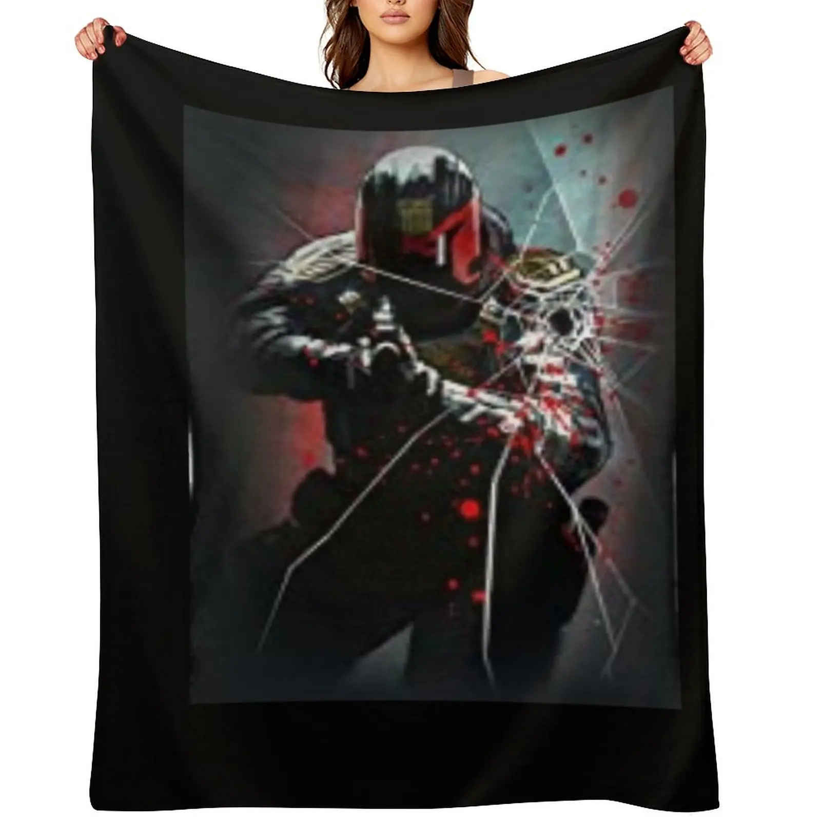 

Judge Dredd Comic Throw Blanket Travel Loose blankets and throws Weighted Blankets